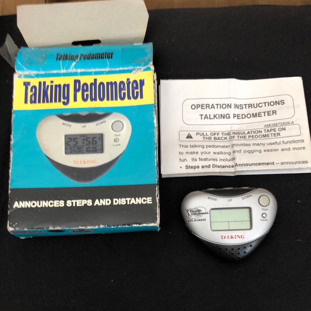 Silver Talking Pedometer